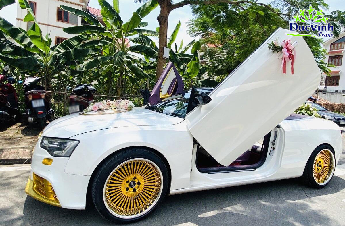 Cho thuê xe cưới Audi S5 màu trắng