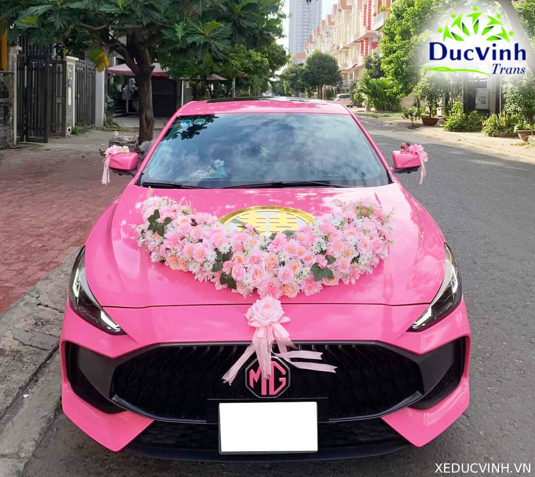 Cho Thuê Xe Cưới MG5 Màu Hồng - Ảnh 4